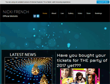 Tablet Screenshot of nickifrench.com